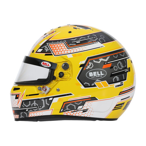 Bell Helmet Rs7-K Stamina Anthracite/Yellow Xlg(61-61 +) Fia8878-2024/K2025 - 1310C04 Photo - Close Up