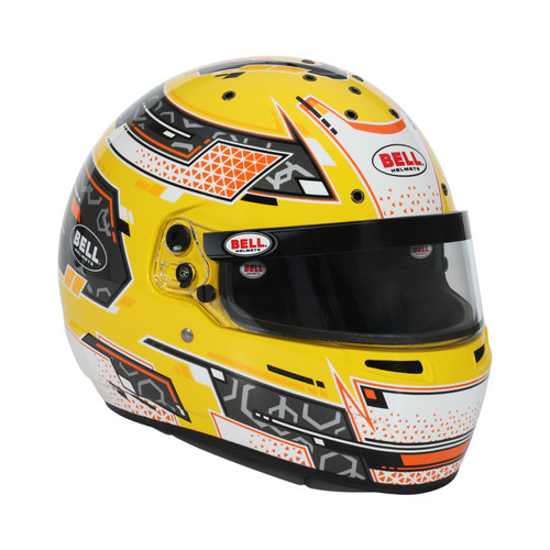 Bell Helmet Rs7-K Stamina Anthracite/Yellow Xlg(61-61 +) Fia8878-2024/K2025 - 1310C04 Photo - Close Up