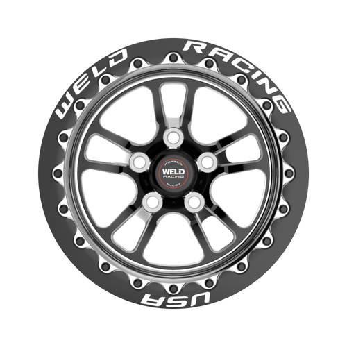 Weld S70 RT-S 15x11in / 5x115 BP / 6.5in. BS - Black Center - Polished Shell Wheel - 70MB511W65F Photo - Close Up
