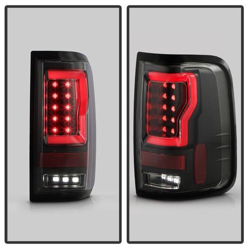 Spyder 04-08 Ford F150 Styleside Version 2 LED Tail Lights - Black (ALT-YD-FF15004V2-RBLED-BK) - 5089489 Photo - Unmounted