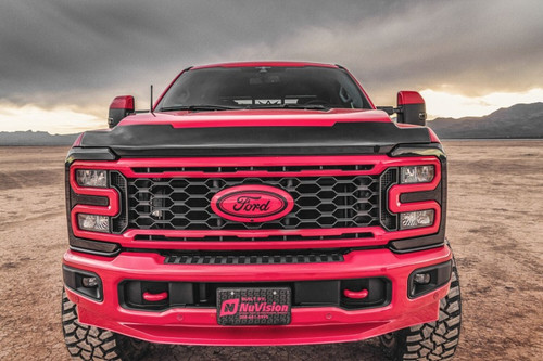 Husky Liners 23-25 Ford F-250 Super Duty Aeroskin Hood Protector - Smoke - 2842235 Photo - lifestyle view