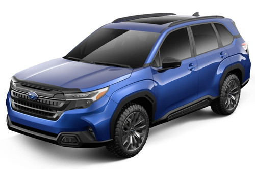 Husky Liners 2025 Subaru Forester Aeroskin Hood Protector - Smoke - 2842240 Photo - Mounted