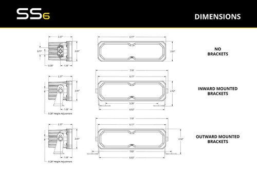 Diode Dynamics SS6 Sport Yellow Spot Standard ABL (single) 3000K - DD8143S User 6