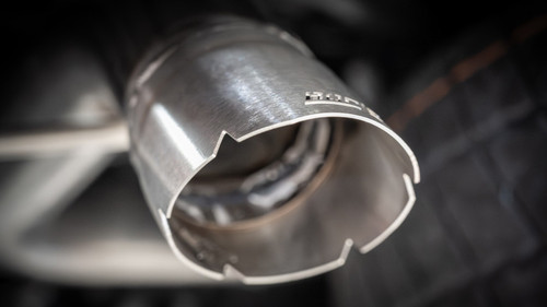 Borla 2025 Kia K5 GT 2.5L 4 Cyl S-type Cat-Back Exhaust w/ 3.5in Black Chrome Tips - 141014BC Photo - Close Up
