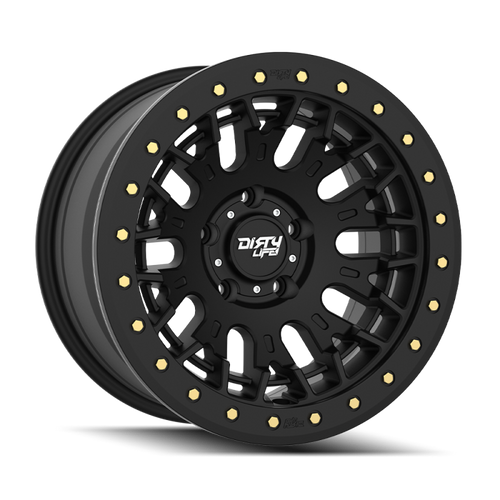 Dirty Life DT-3 17X9 5x127 -12 Offset - Satin Black w/ Simulated Beadlock - 9317-7973MB Photo - Primary