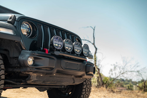 DV8 Offroad 2018-2025 Wrangler JL Push Bar for Mopar Rubicon Steel Bumper - LBJL-13 Photo - out of package