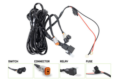 DV8 Offroad 40 AMP DT 4-Pin Halo Light Harness - UNWH-04 Photo - out of package