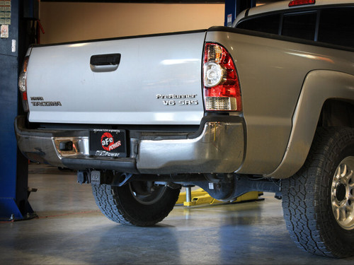aFe 05-15 Toyota Tacoma V6 4.0L ROCK BASHER 2-1/2in 409SS Cat-Back Hi-Tuck Exhaust System - 49-46090 Photo - Mounted