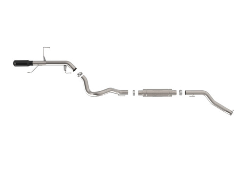 aFe 22-26 Toyota Land Cruiser (J300) Vulcan Series 3in Stainless Steel Exhaust System w/ Black Tip - 49-36064-B Photo - Unmounted