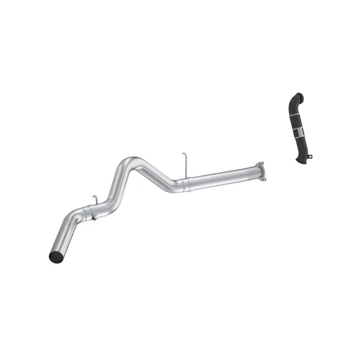MBRP 07-10 Chevy Silverado / GMC Sierra 2500/3500HD 4in OD CatBack Single Side Exit w/ Downpipe - AL - S6052PLM Photo - Primary