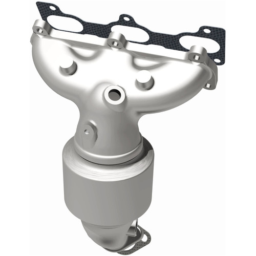 MagnaFlow DF Cat. Conv05-06 Hyundai Santa Fe/05-09 Tucson / 05-08 Kia Sportage D/S Manifold - 50675 Photo - Unmounted