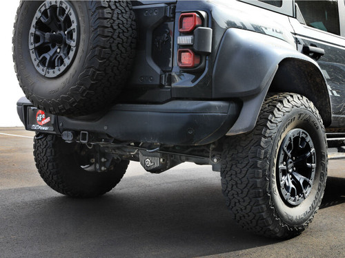 aFe Vulcan Series 3in Stainless Steel Cat-Back Hi-Tuck Exhaust Ford Bronco Raptor 22-26 V6-3.0L (tt) - 49-33153 Photo - Mounted