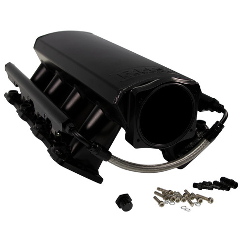 Fast Intake Manifold, Rhs Sheet Met Al, Ls Cathedral Port, Black W/ Fuel Rail Kit - 10902 Photo - out of package