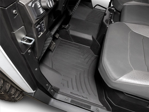 WeatherTech 24-26 Polaris Ranger Crew XD 1500 1st Row FloorLiner HP - Black - 4418631IM Photo - Mounted