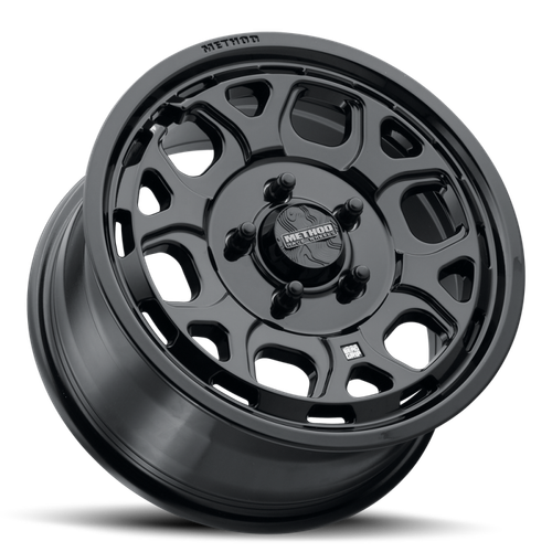 Method MR416 Bead Grip 15x7 / 6x5.5 / 74mm Offset / 78.30mm CB - Gloss Black Wheel - MR416570601366 Photo - Close Up
