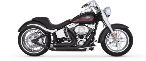 Vance & Hines 86-09 Harley-Davidson Softail Shortshots Staggered Exhaust - 47222 Photo - Primary