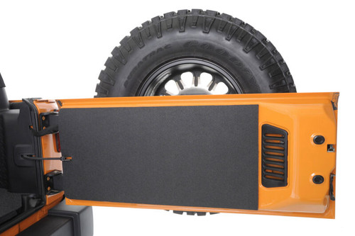 Husky Liners 07-17 Jeep Wrangler JK 2dr/JKU 4dr Guardian Comfort Jeep Tailgate Liner - HBRJKTG Photo - Mounted