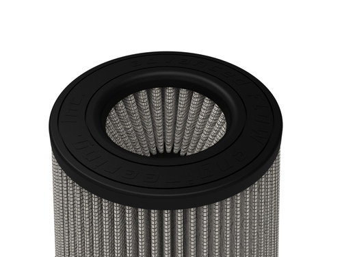 aFe Momentumint Rplcmnt Air Filter w/ Pro DRY S Media 3-1/8inF x 6inB x 4-1/2inT (Invert) x 6-1/4inH - 20-91211D Photo - Unmounted