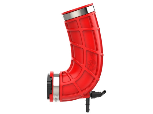 aFe Turbo Inlet Pipe (Use w/ PN 50-70119, 50-70127, & 50-70131) - Red - 55-20003-R Photo - Unmounted