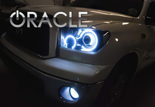 Oracle 07-13 Toyota Tundra LED Fog Light Halo Kit - Blue - 1167-002 Photo - lifestyle view