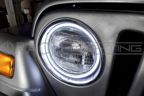 Oracle 7in Round Surface Mount LED Headlight Halo Kit - Red - 3981-003 Photo - lifestyle view