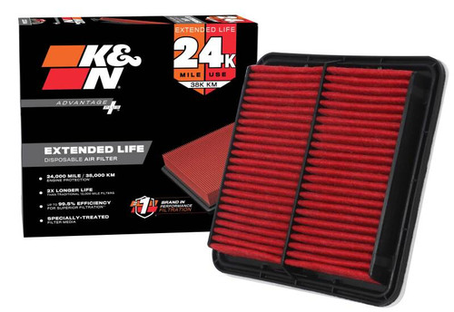 K&N Advantage Plus Air Filter 24K Miles Subaru Outback 03-10 Leg 05-10 Impreza 07-10 Forester 08-10 - KNX-2304 Photo - out of package