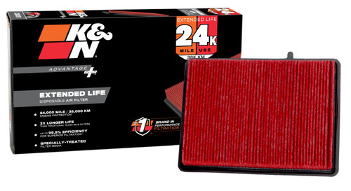 K&N Advantage Plus Air Filter 24K Miles Chevrolet Equinox L4-1.5L F/I 2018 - KNX-5069 Photo - out of package