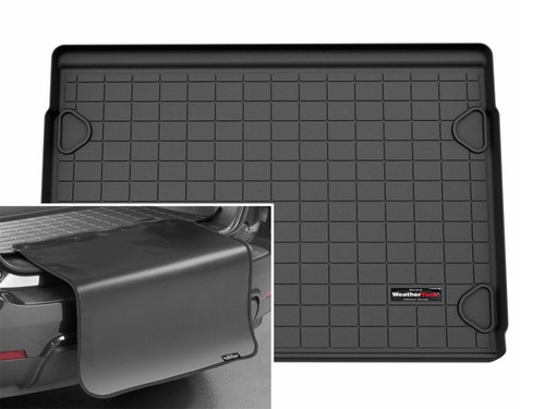 WeatherTech 22-25 Ford Bronco Trunk Cargo Liner for Vinyl Floors w/Bumper Protector - Black - 401764VSK Photo - Primary