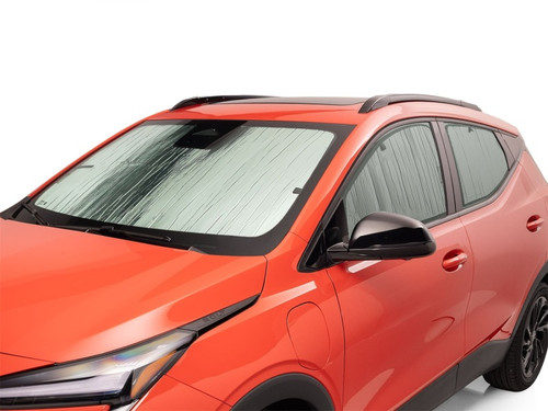 WeatherTech 2027 Chevrolet Bolt Kit TS SunShade Full Vehicle Kit - Black/Silver - TS1630K1 Photo - Mounted