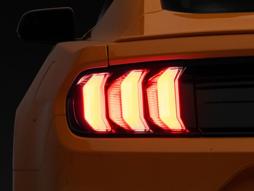 Raxiom 15-23 Ford Mustang Euro Style LED Tail Lights- Gloss Black Housing- Red Lens - 412123 Photo - Primary