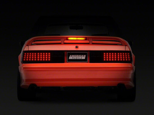 Raxiom 87-93 Ford Mustang Axial Series Smoked LED Tail Lights - 49056 Photo - Close Up