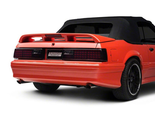 Raxiom 87-93 Ford Mustang Axial Series Smoked LED Tail Lights - 49056 Photo - Close Up