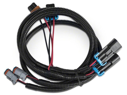 Raxiom 07-09 Jeep Wrangler JK Axial Series H10 Fog Light Dual Wire Harness Adapter Set - J104818 Photo - Close Up