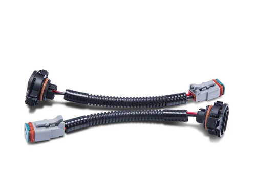 Raxiom 10-18 Jeep Wrangler JK Axial Series H16 to Deutsch Fog Light Wire Harness Adapter Set - J104820 Photo - Close Up