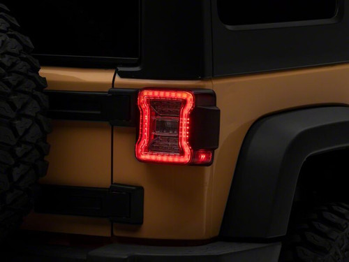 Raxiom 07-18 Jeep Wrangler JK LED Tail Lights- Clear Housing- Clear Lens - J178643 Photo - Primary