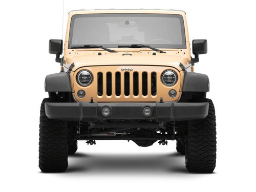 Raxiom 07-18 Jeep Wrangler Axial Series 7-Inch LED Headlights w DRL/ Black Housing - Clear Lens - J178741 User 1