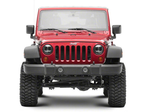 Raxiom 07-18 Jeep Wrangler JK Axial Series DB2 LED Headlights- Black Housing- Clear Lens - J181075 Photo - Close Up