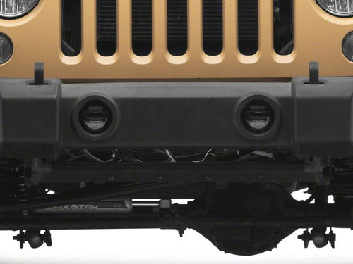 Raxiom 07-18 Jeep Wrangler JK Axial Series LED Angel Eye Fog Lights- Amber and White - J191255 Photo - Close Up
