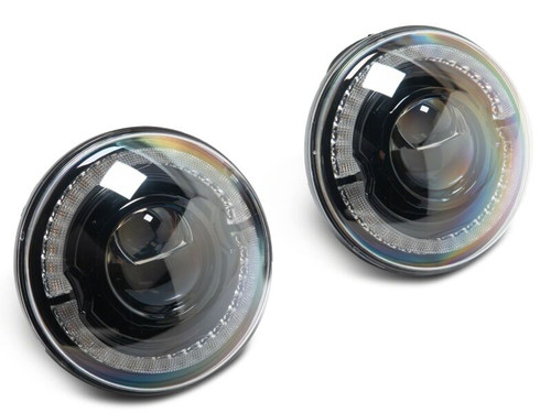 Raxiom 18-26 Jeep Wrangler JL/ 20-26 Gladiator JT HiOutput LED Hlights/Angel Eye DRL-Blk-Clear Lens - J211421 User 1
