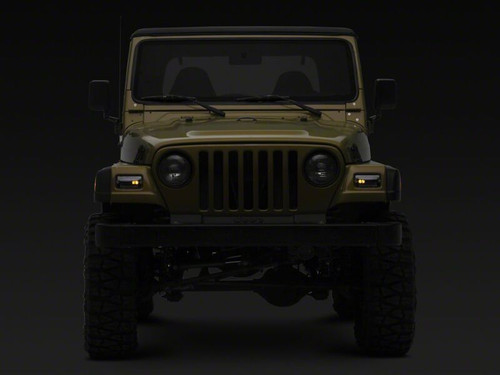 Raxiom 97-06 Jeep Wrangler TJ Axial Series LED Sequential Cornering Lights- Clear - J211785 Photo - Close Up
