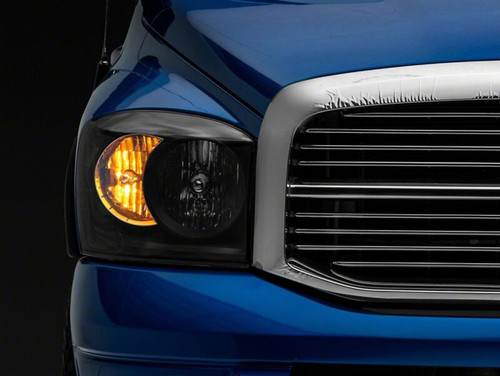 Raxiom 06-08 Dodge RAM 1500 Axial Series Euro Headlights- Black Housing- Clear Lens - R110144 Photo - Close Up