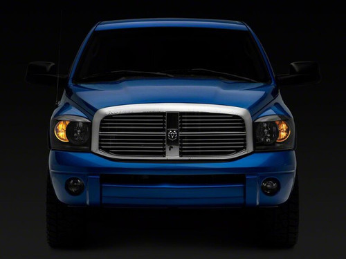 Raxiom 06-08 Dodge RAM 1500 Axial Series Euro Headlights- Black Housing- Clear Lens - R110144 Photo - Close Up
