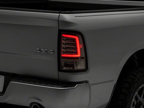 Raxiom 09-18 Dodge RAM 1500 Axial Series LED Tail Lights- Chrome Housing- Clear Lens - R113542 Photo - Primary