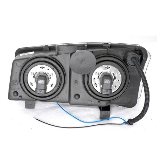 Raxiom 03-06 Chevrolet Silverado 1500 Dual LED Halo Projector Headlights- Black - Clear Lens - S112704 Photo - Close Up