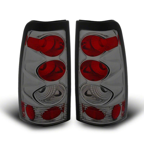 Raxiom 99-02 Chevrolet Silverado 1500 Fleetside Axial Series Tail Lights- Black- Smoked Lens - S112742 Photo - Primary