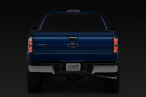 Raxiom 09-14 Ford Styleside Axial Series Black LED Tail Lights - T528414 Photo - Close Up
