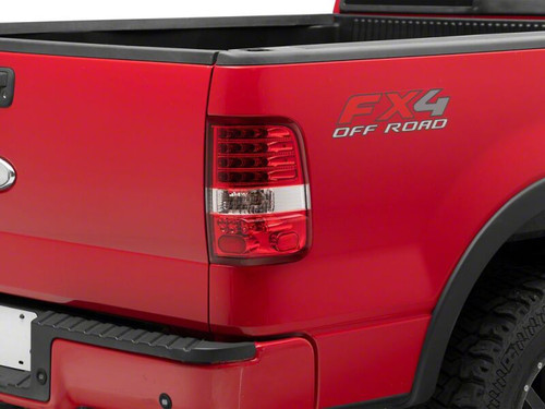 Raxiom 04-08 Ford F-150 Styleside LED Tail Lights- Chrome Housing- Red/Clear Lens - T542867 Photo - Close Up