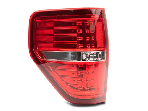 Raxiom 09-14 Ford F-150 Styleside LED Tail Lights- Chrome Housing- Red/Clear Lens - T542869 Photo - Close Up