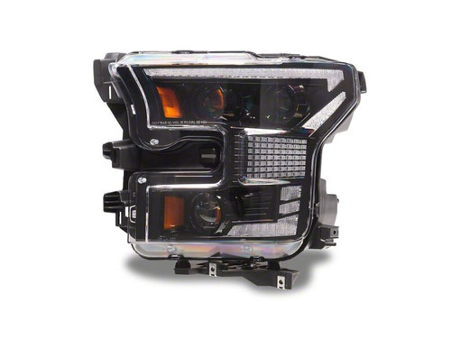 Raxiom 15-17 Ford F-150 XR Series LED Projector Headlights with DRL- Black Housing- Clear Lens - T577236 Photo - Close Up