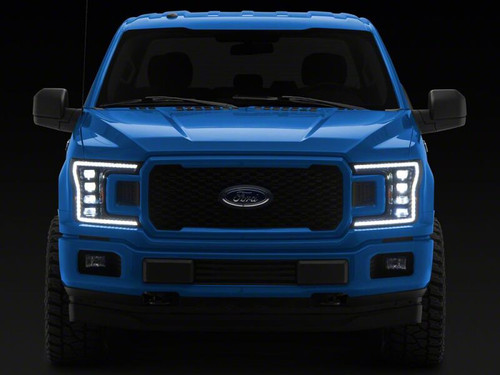 Raxiom 18-20 Ford F-150 CXR Series V2 LED Headlights- Black Housing- Clear Lens - T593905 Photo - Close Up